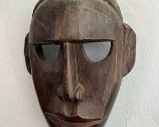 carved wooden masks