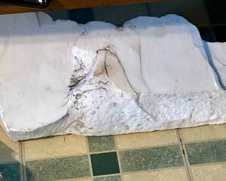 Huge slab of natural alabaster stone