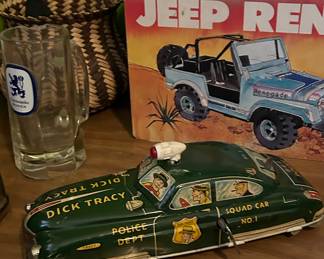 Dick Tracy Tin LItho Wind Up car