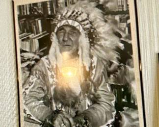 Chief Red Fox was a nephew of Crazy Horse and performed in Buffalo Bill's Wild West Show. He spent his last years in Corpus. Died in 1976. This was taken in 1971. 