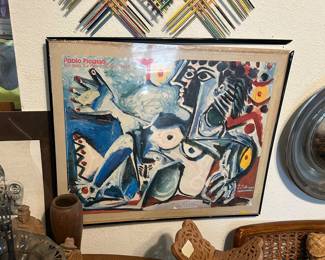 1964 Picasso art exhibition poster 