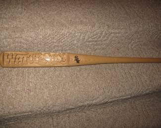 Laser engraved White Sox bat