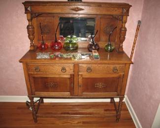 Antique oak sideboard orig. finish