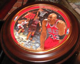 Several MJ framed collector plates