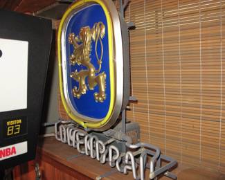 Neon Lowenbrau sign