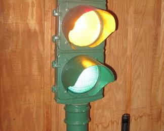 Antique traffic light