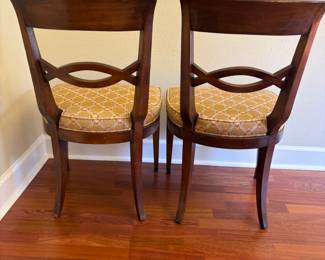 (2) Vintage Biedermeier Style Chairs
19”w 18”d 33.5”t    $200.00 pair