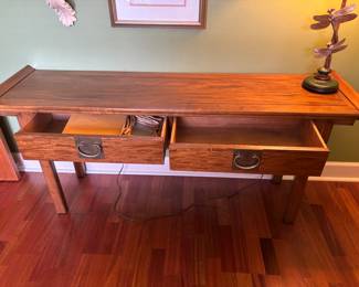 Century Console Table 2 drawers
62.5”L 16”d 28”t  