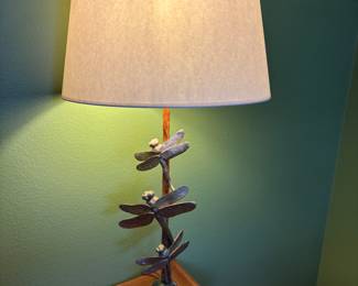 Dragon Fly Lamp 34”t 6”diameter base
