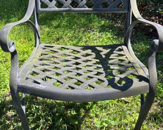 (4) Cast Aluminum Chairs
20”w 17” d 32”t.  