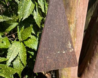Buoy Bell Metal . 9”w 17”t 26”t with clanger.  $ 30.00