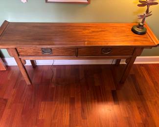 Century Console Table 2 drawers
62.5”L 16”d 28”t  