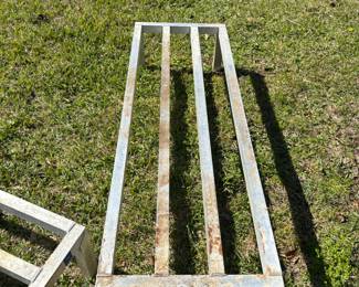 Aluminum Dunnage Racks: 3 sizes
(2) 60”L 20”w 12” t.   $120.00 each
49”L 20”w 12” t $100.00
36”L 20”w 12” t $80.00