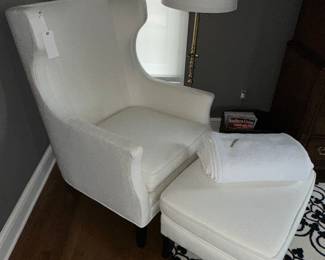 Bernhardt Chair and Ottoman 