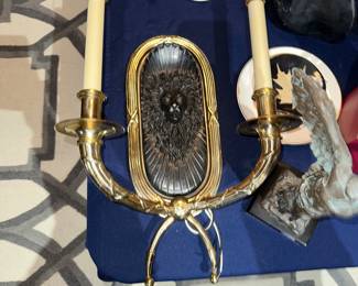 Chapman Brass and Bronze Sconces - Pair 