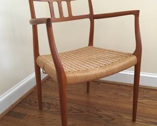 TWO JL Moller model 62 armchairs