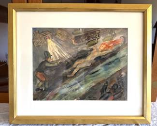 Emma Crawford (of Manitou coffin race fame) by Stanley Mullen from collection of Charles Ragnall Bunnell