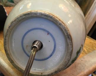 Mark on bottom of lamps