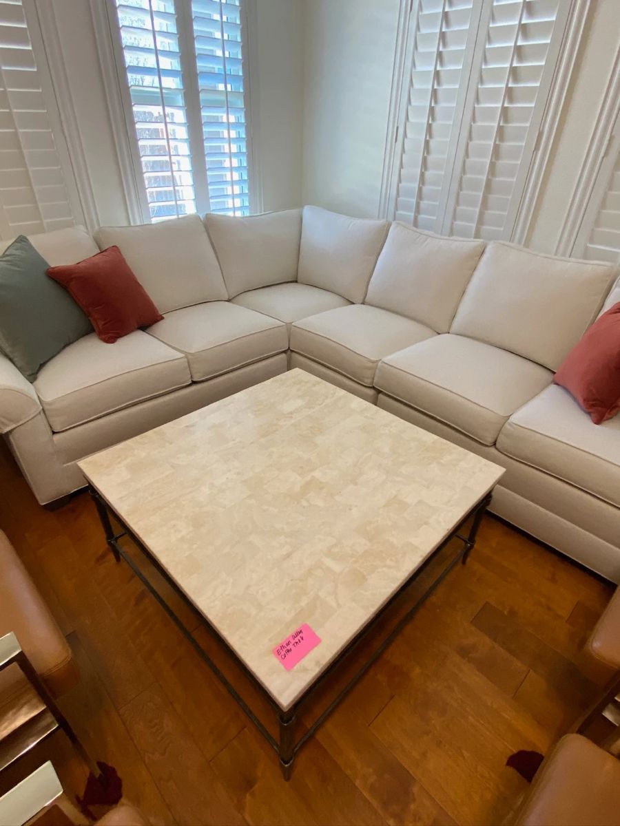 Ethan Allen coffee table & Sectional