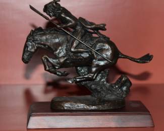 Remington Bronze Sculpture "The Cheyenne"