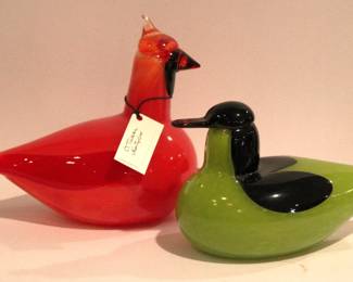 Littala Toikka Sand Curlew Glass Birds