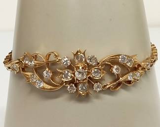 14K Gold and Diamonds Bracelet