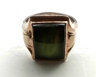 10K Gold and STERLING Men's Ring Size 11