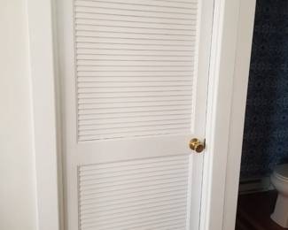 Louvered door