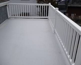Limited amount of vinyl railing