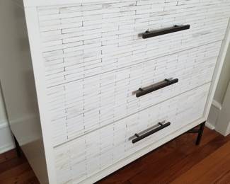 Crate & Barrel 3-drawer chest detail