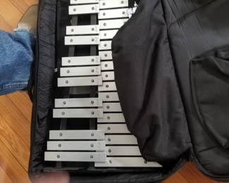 Ludwig M651R Educational Bell Kit w/Rolling Bag - percussion kit. Rolling case, xylophone, drum pad, stand and music holder, and drumsticks and mallets