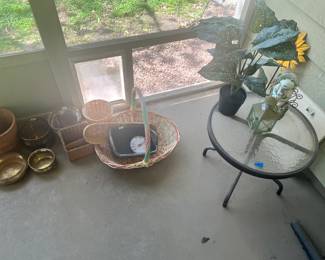 Garden and patio