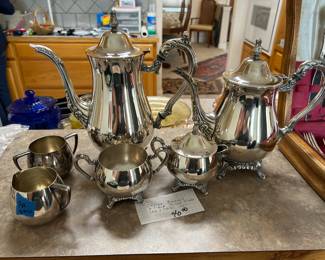 Sterling Silver plated serving set