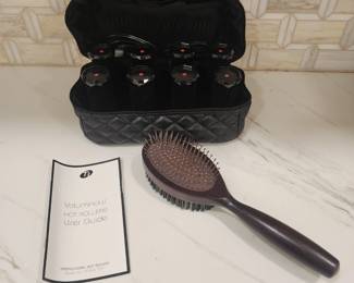 NEW HOT ROLLERS AND BRUSH