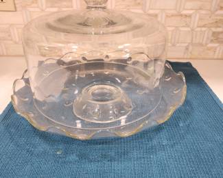 PRINCESS HOUSE CAKE PLATTER AND DOME