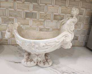PLASTER CHURCH HOLY WATER VESSEL