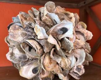 Oyster Shell Ball Sculpture 