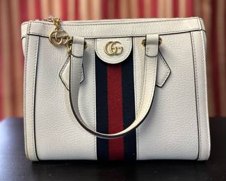 Gucci GG Small Ophidia Leather Tote - Includes Crossbody Strap