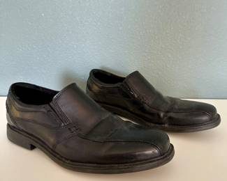 Clarks Men’s Black Leather Loafers - Size 9 