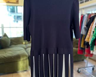 Ted Baker Navy Pleated Dress