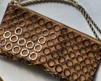 Cult Gaia Hera Suede Chain Shoulder Bag