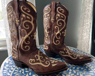 Tony Lama Earth Santa Fe Womens Western Boots - Size 9.5