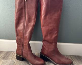 Vince Camuto Leather Knee High Boots - Size 9.5