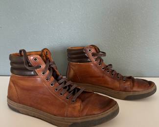 Johnston & Murphy Leather High Top Sneakers - Size 9 