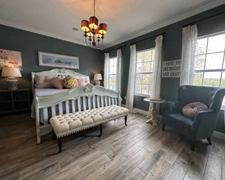 Master Bedroom — Lamps NFS — Sleigh Bed Sold