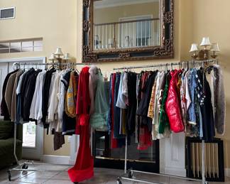 Racks of Designer Clothes!