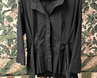 Finley White Short Sleeve Button Down Blouse Size XL