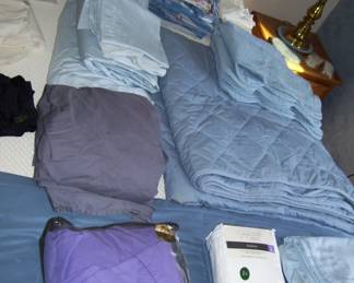 King size sheets and quilts