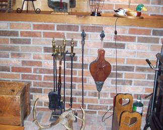 Deer racks - Wood duck decoy lamp - decor - accessories