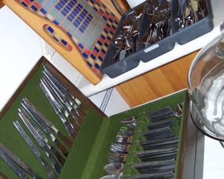 Rivera Japan stainless flatware - everyday stainless flatware - tiled tray